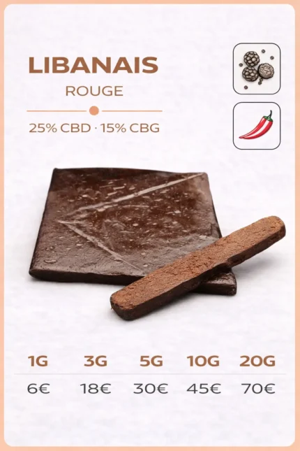 LIBANAIS ROUGE 25% CBD