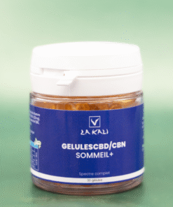Gélules sommeil CBD CBN + mélatonine LA KALI – spectre complet, 30 gélules pour un endormissement naturel et une nuit réparatrice, sans accoutumance
