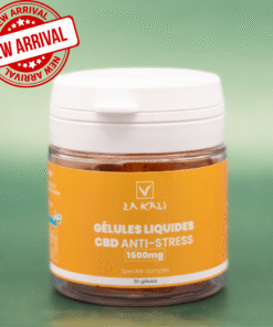 Gélules liquides CBD anti-stress 1500mg LA KALI – spectre complet, effet apaisant rapide, 30 gélules – complément naturel contre l’anxiété à 24€