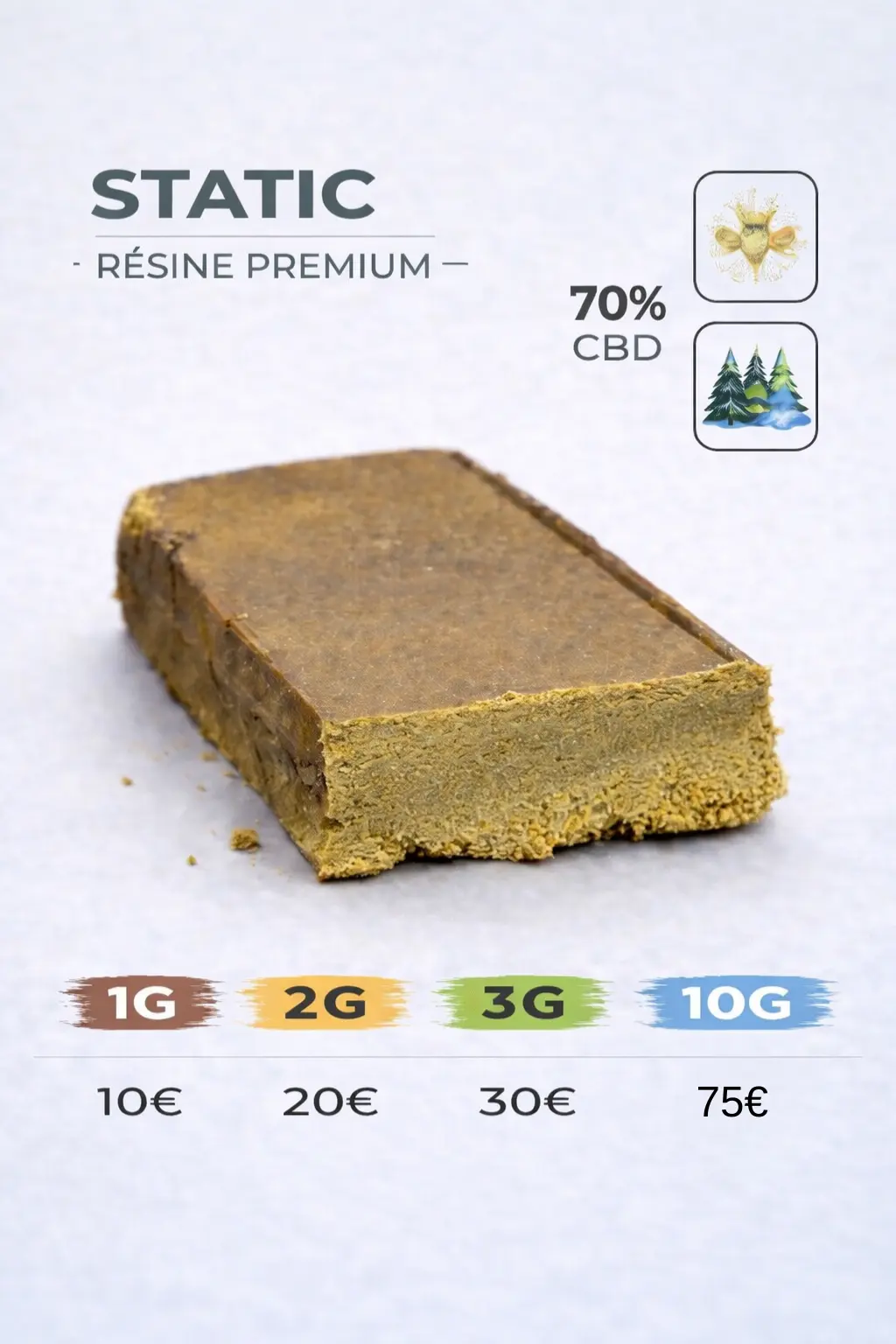 Static CBD 70% CBD LA KALI CBD Static 71%CBD – Image 1