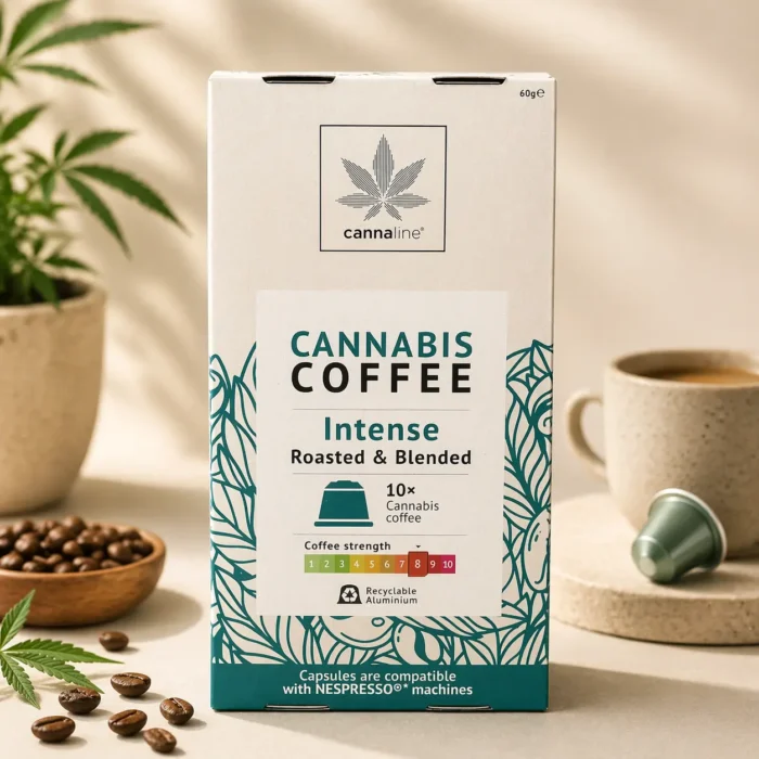Café CBD Cannaline Intense – Capsules Compatibles Nespresso, Torréfié Italien – Image 2