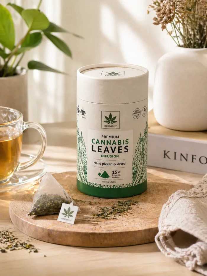 Infusion CBD Feuilles de Cannabis Cannaline – 15 Sachets Pyramidaux Premium – Image 2