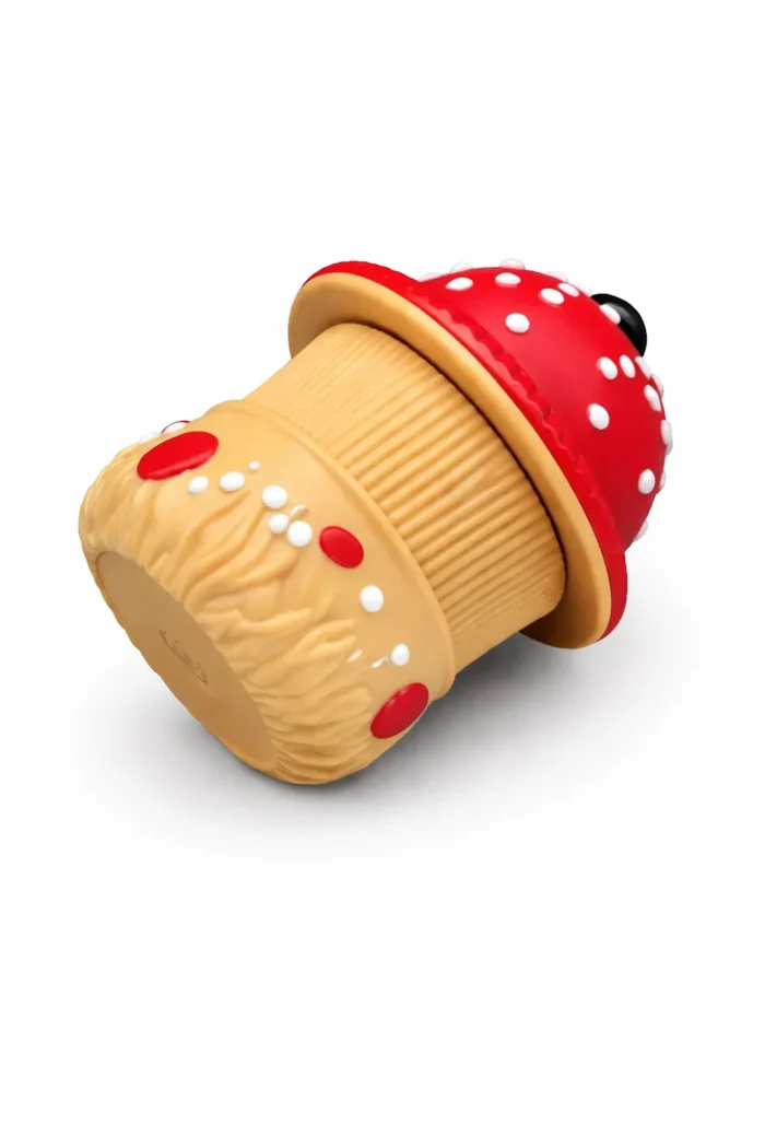 Grinder CBD champignon vue inclinée design original accessoire CBD