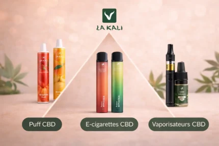 Puff CBD, cigarette électronique CBD et vaporisateur CBD LA KALI – produits disponibles en boutique, livraison et distributeur automatique