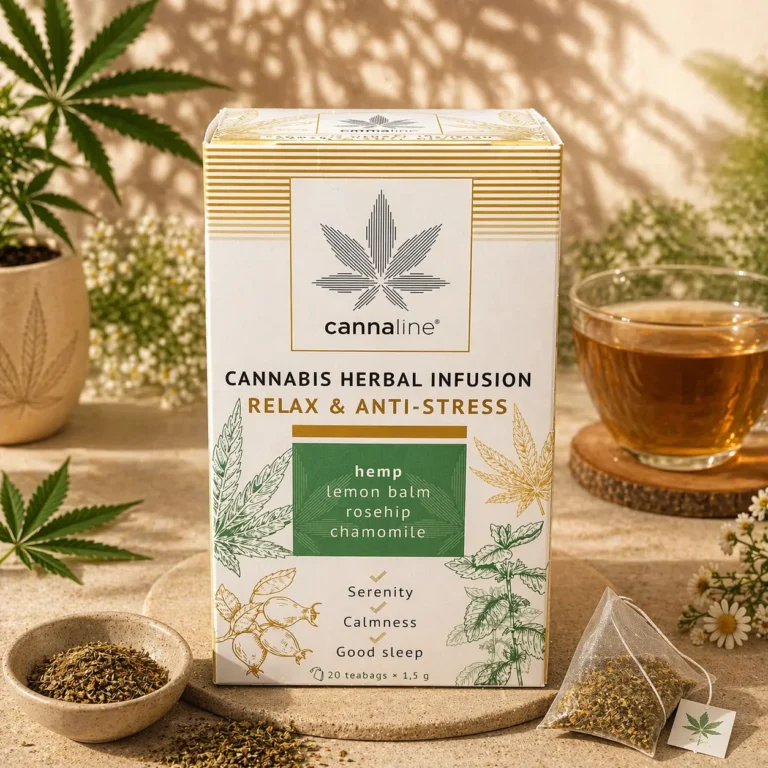 Infusion CBD relax anti-stress Cannaline 20 sachets tisane chanvre naturelle