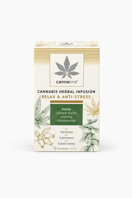 Infusion CBD relax anti-stress Cannaline 20 sachets tisane chanvre naturelle