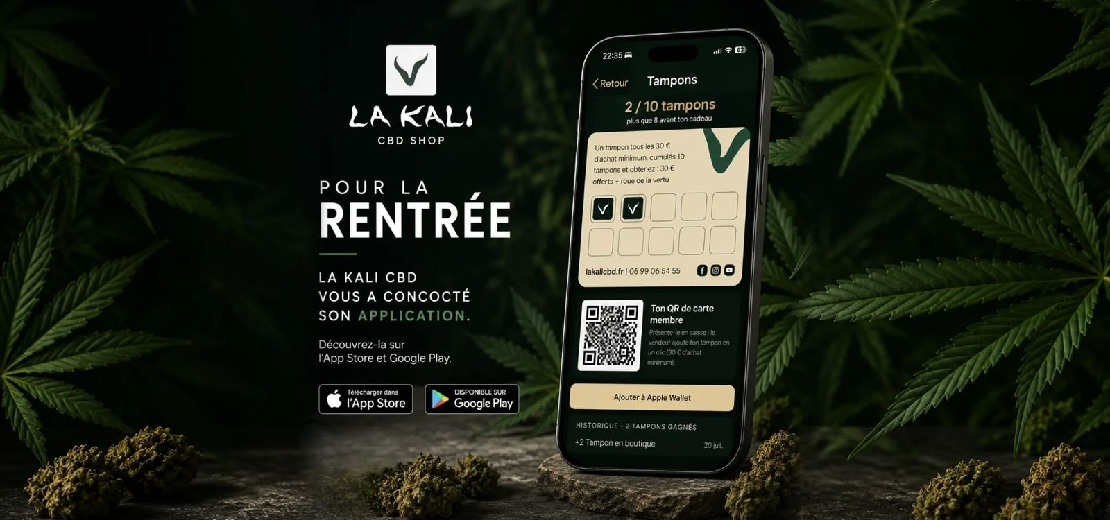 Accueil 2 Application pour acheter du CBD